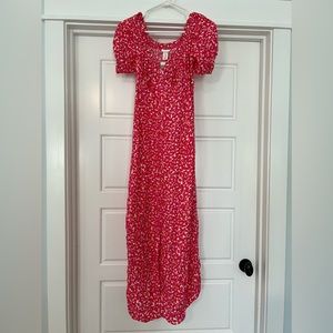H&M Maternity Small Off-the-Shoulder Floral Dress